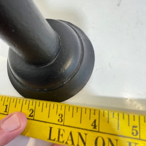 Set Of 3 Black Cast Iron Pottery Barn Candle Holders - Picture 11 of 12